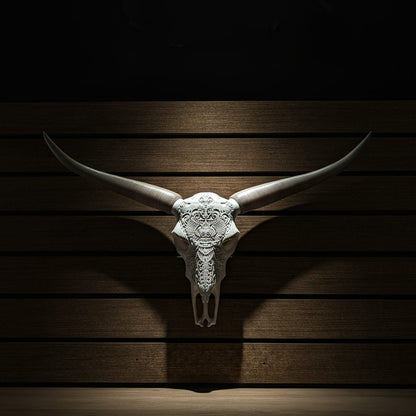 Decorative Steer Horns and Skull