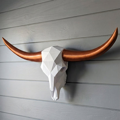 Low Poly Steer Horns and Skull