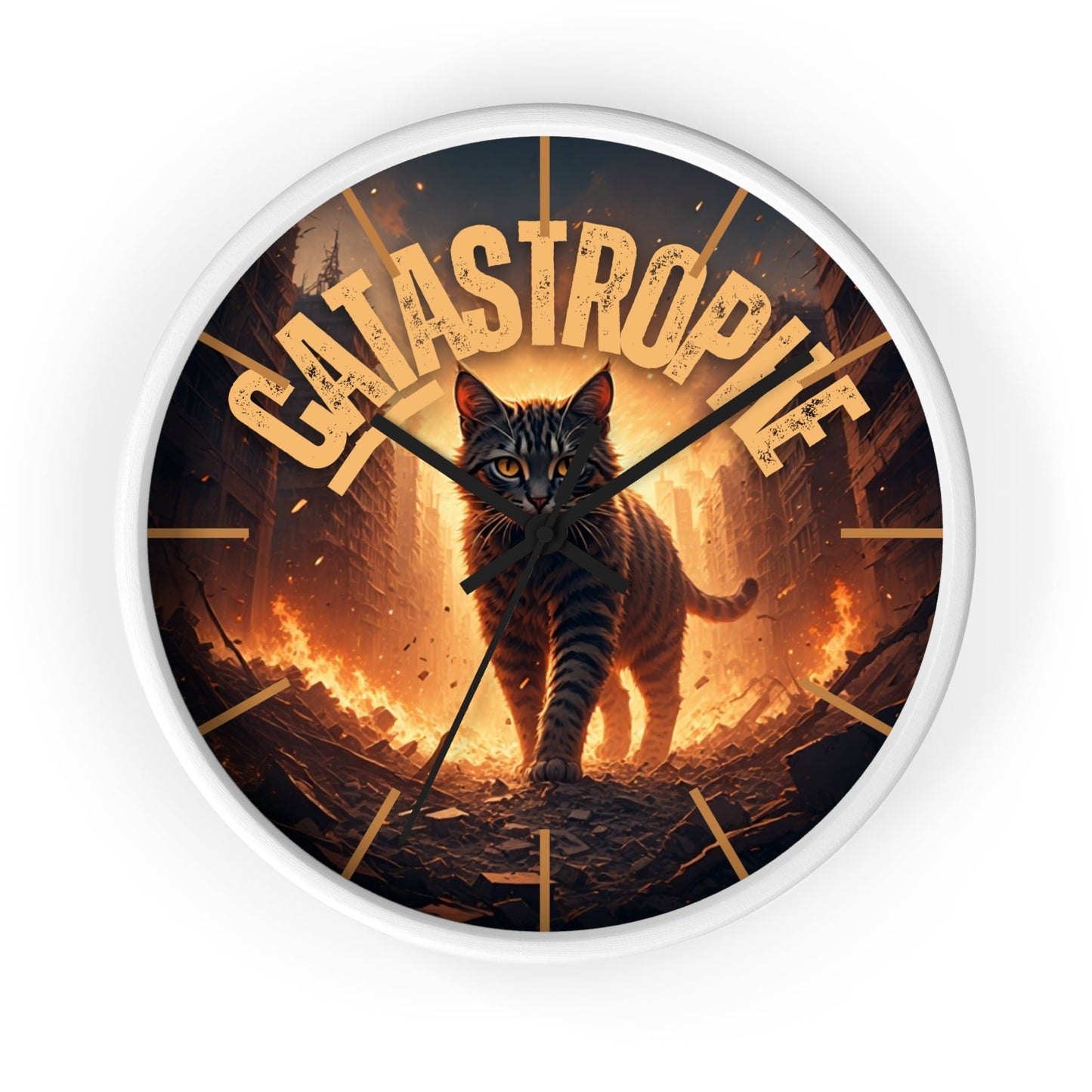 CATastrophe Wall Clock - Unique Home Decor for Cat Lovers