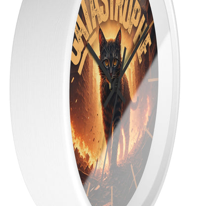 CATastrophe Wall Clock - Unique Home Decor for Cat Lovers