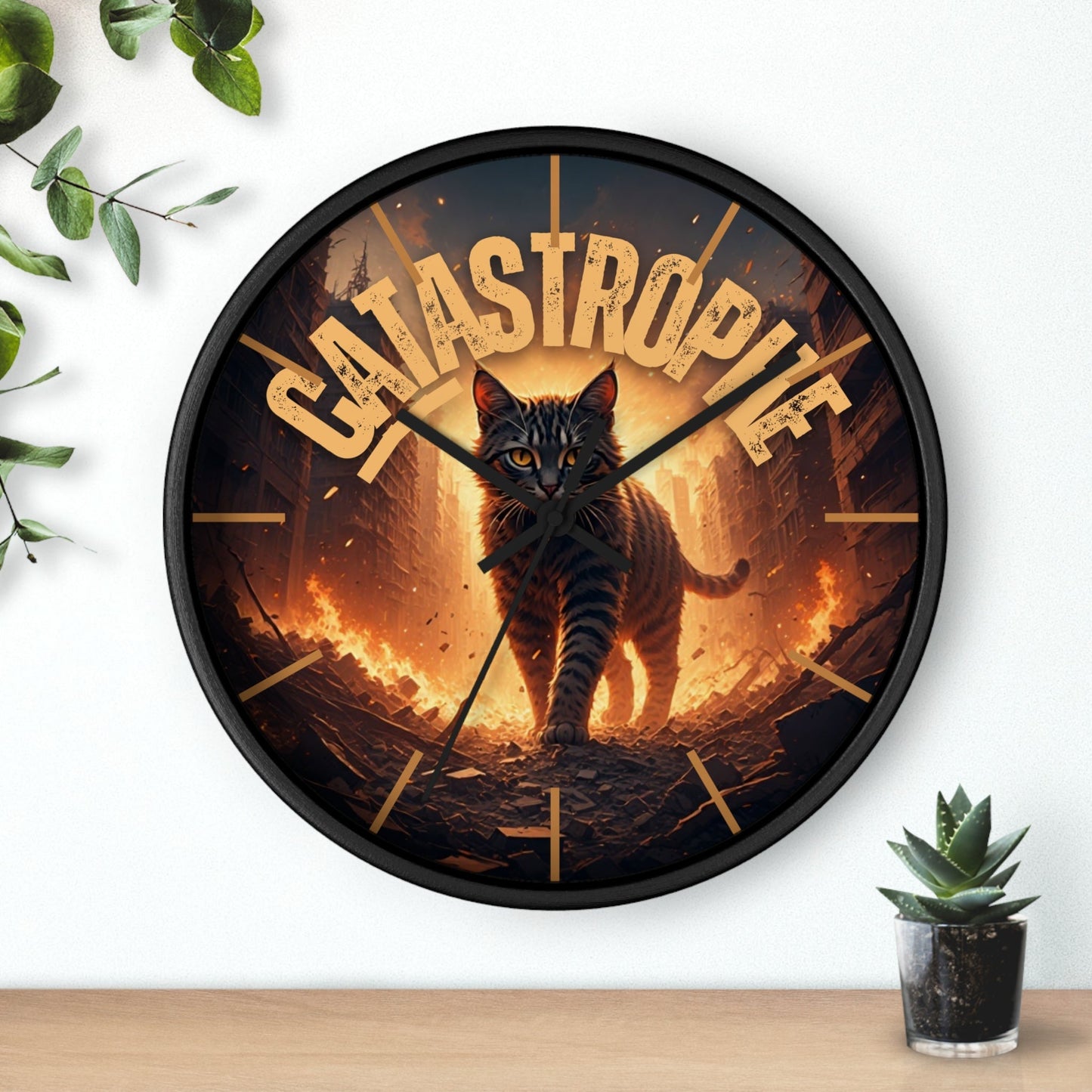 CATastrophe Wall Clock - Unique Home Decor for Cat Lovers