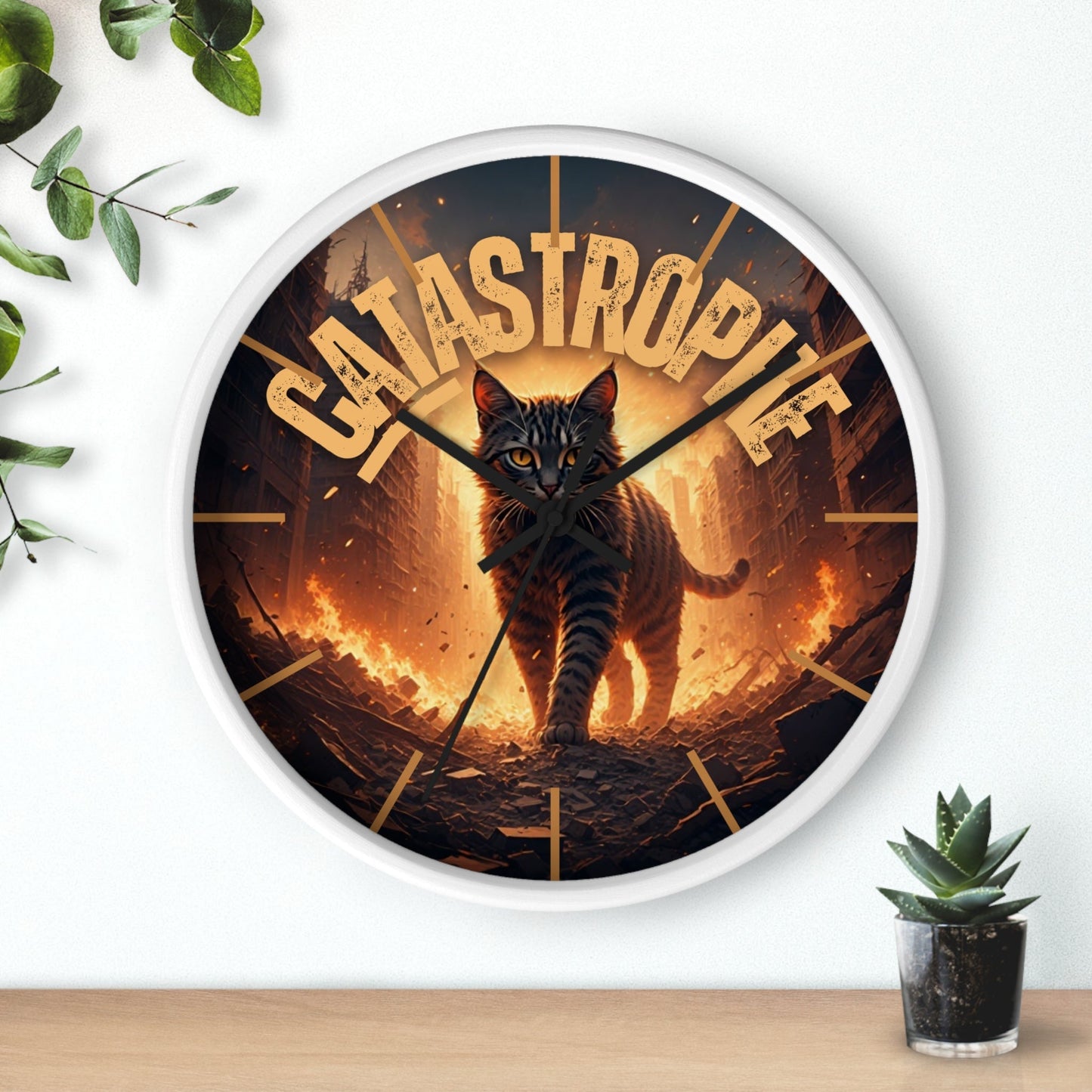 CATastrophe Wall Clock - Unique Home Decor for Cat Lovers