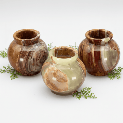 Onyx Pot Vase (4 Inches) Gemstone Home Decor