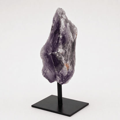 Rough Amethyst on Metal Stand